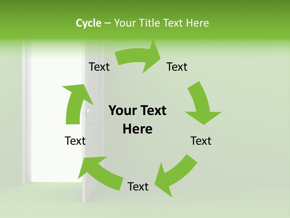 Wall Room Freedom PowerPoint Template
