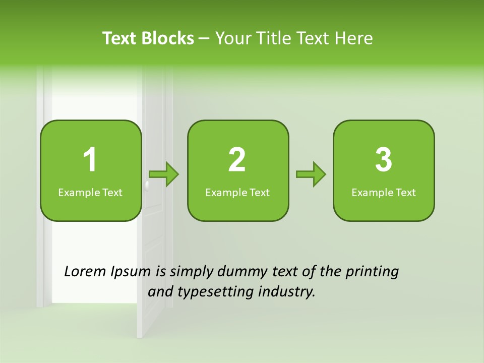 Wall Room Freedom PowerPoint Template