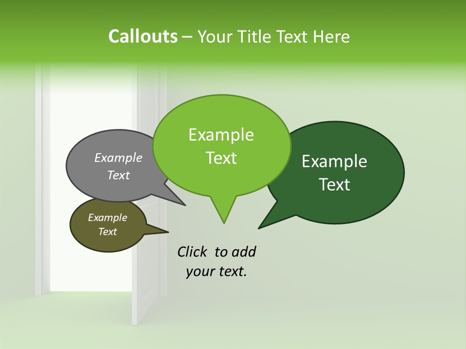 Wall Room Freedom PowerPoint Template