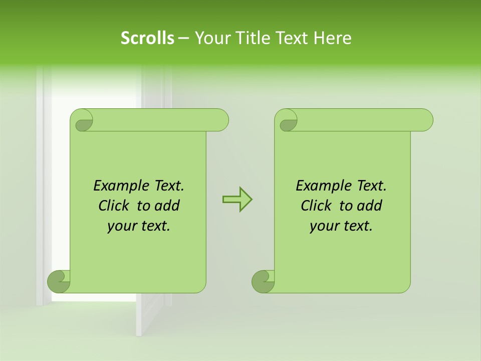 Wall Room Freedom PowerPoint Template