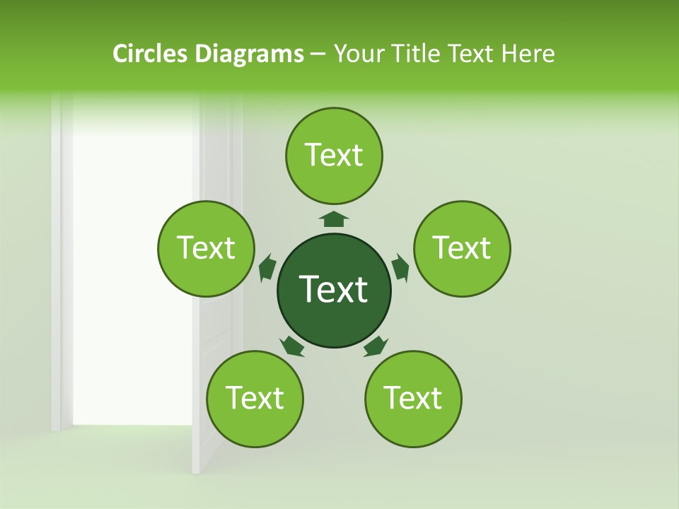 Wall Room Freedom PowerPoint Template