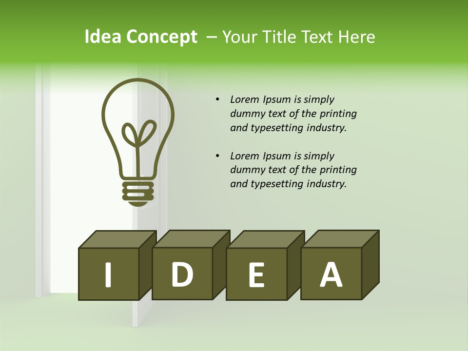 Wall Room Freedom PowerPoint Template