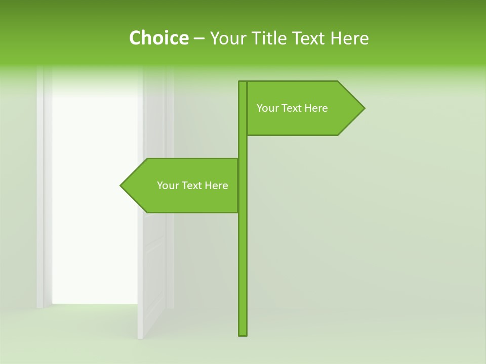 Wall Room Freedom PowerPoint Template