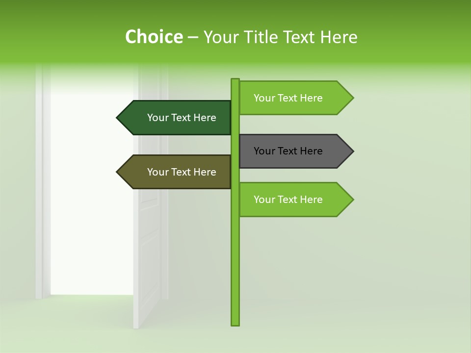 Wall Room Freedom PowerPoint Template