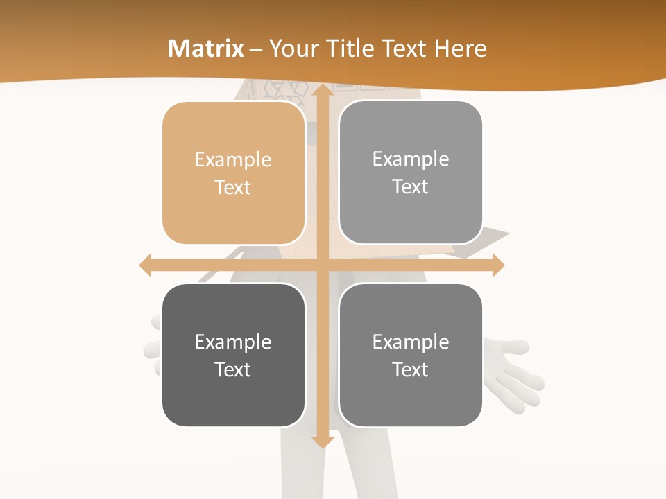 Apprehension Standing Posing PowerPoint Template