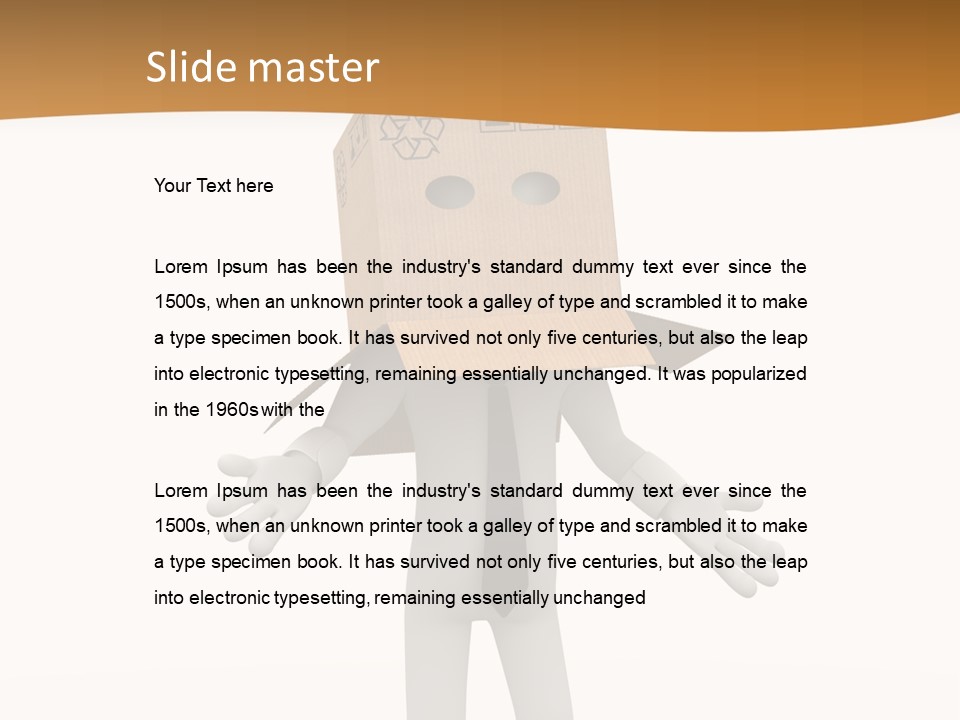 Apprehension Standing Posing PowerPoint Template