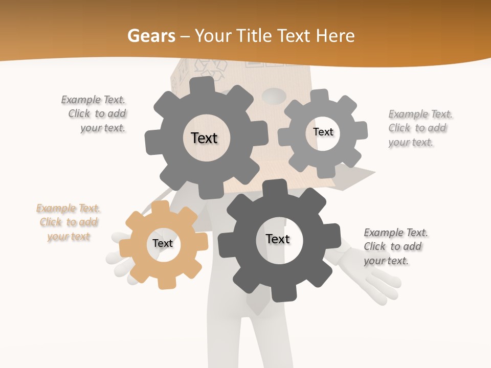 Apprehension Standing Posing PowerPoint Template