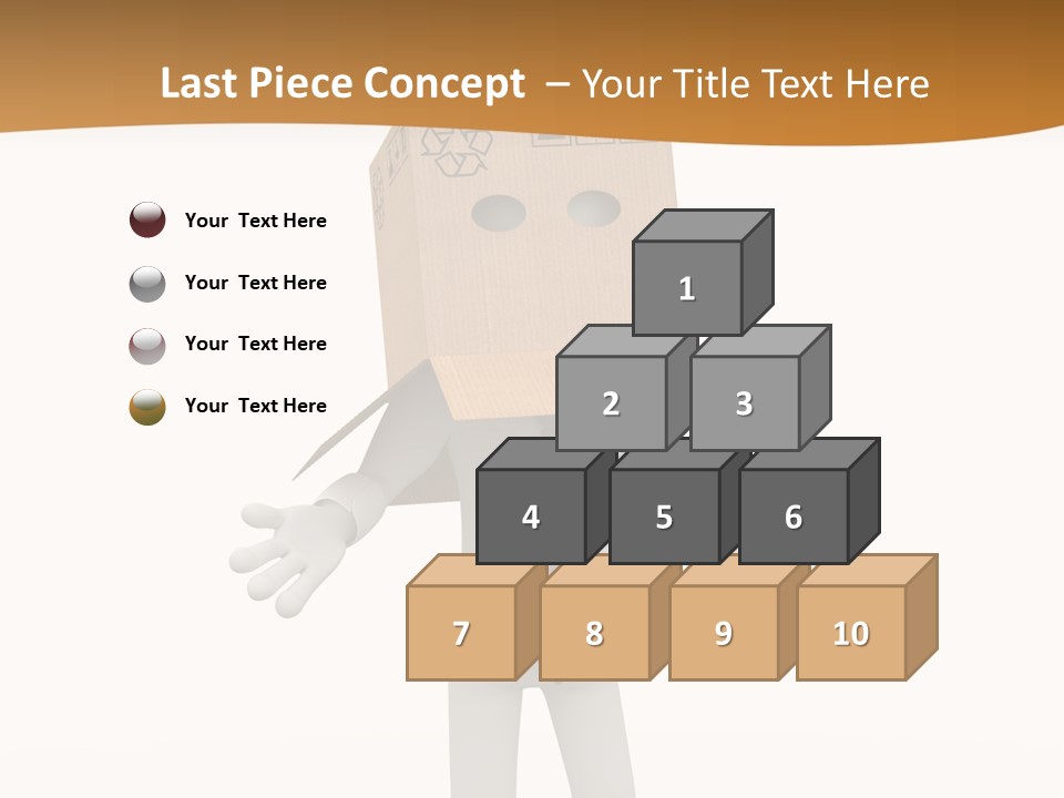 Apprehension Standing Posing PowerPoint Template