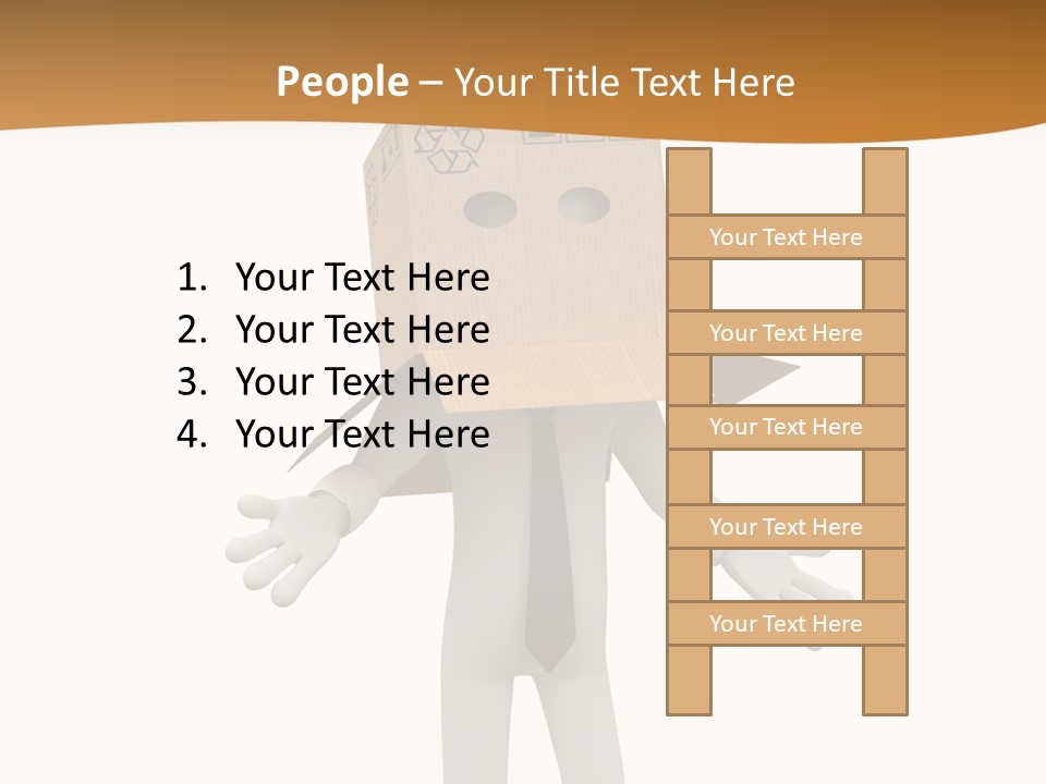 Apprehension Standing Posing PowerPoint Template