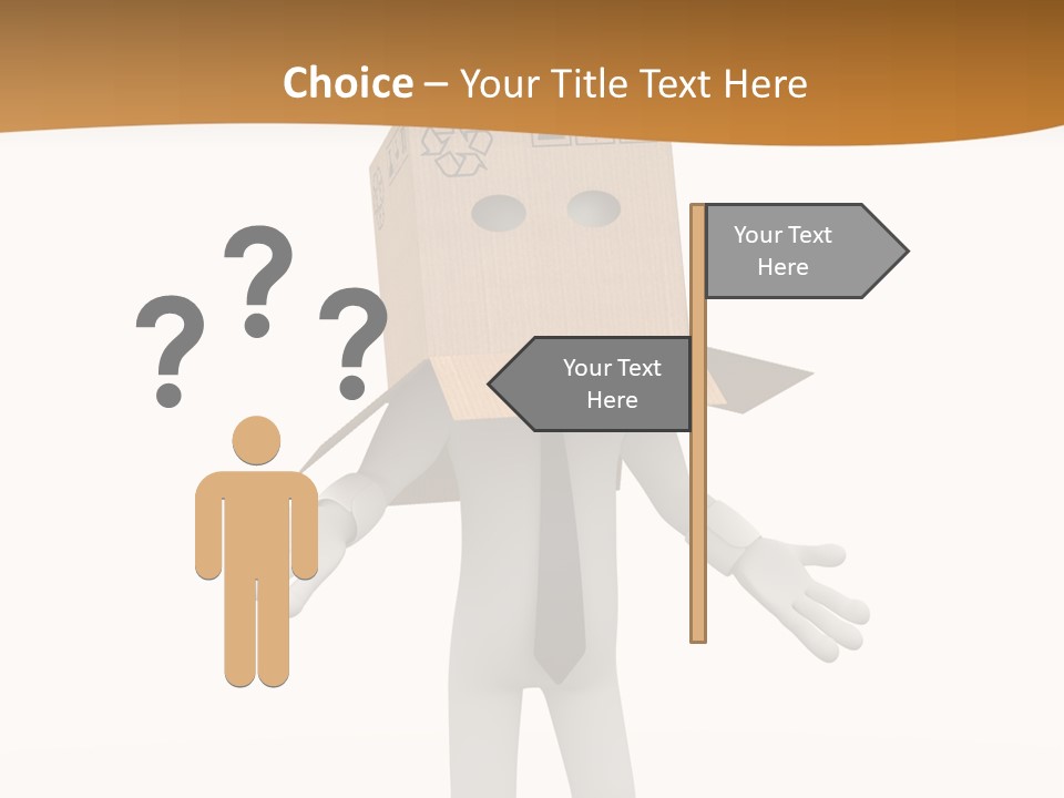 Apprehension Standing Posing PowerPoint Template