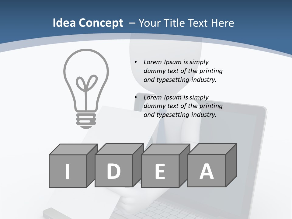Happy Job Idea PowerPoint Template