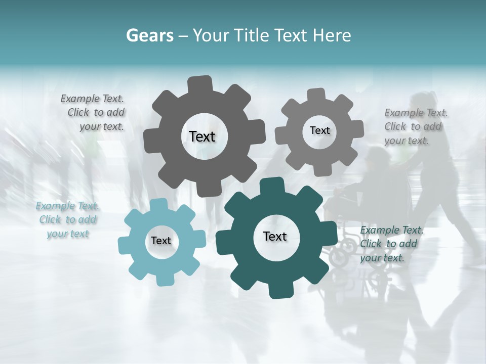 Character Communication Office PowerPoint Template