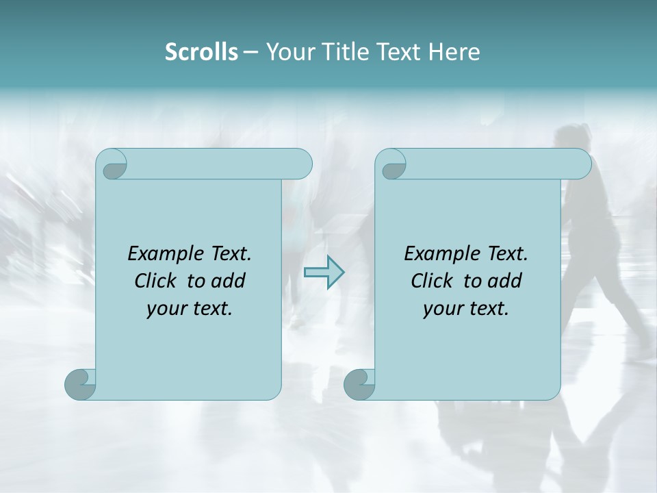 Character Communication Office PowerPoint Template