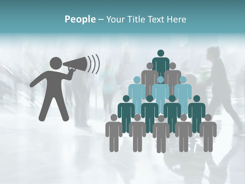 Character Communication Office PowerPoint Template