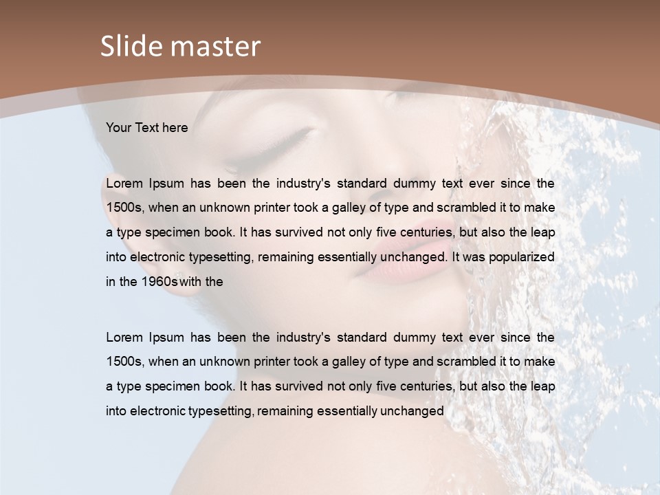 Beautiful Wellness Bodycare PowerPoint Template