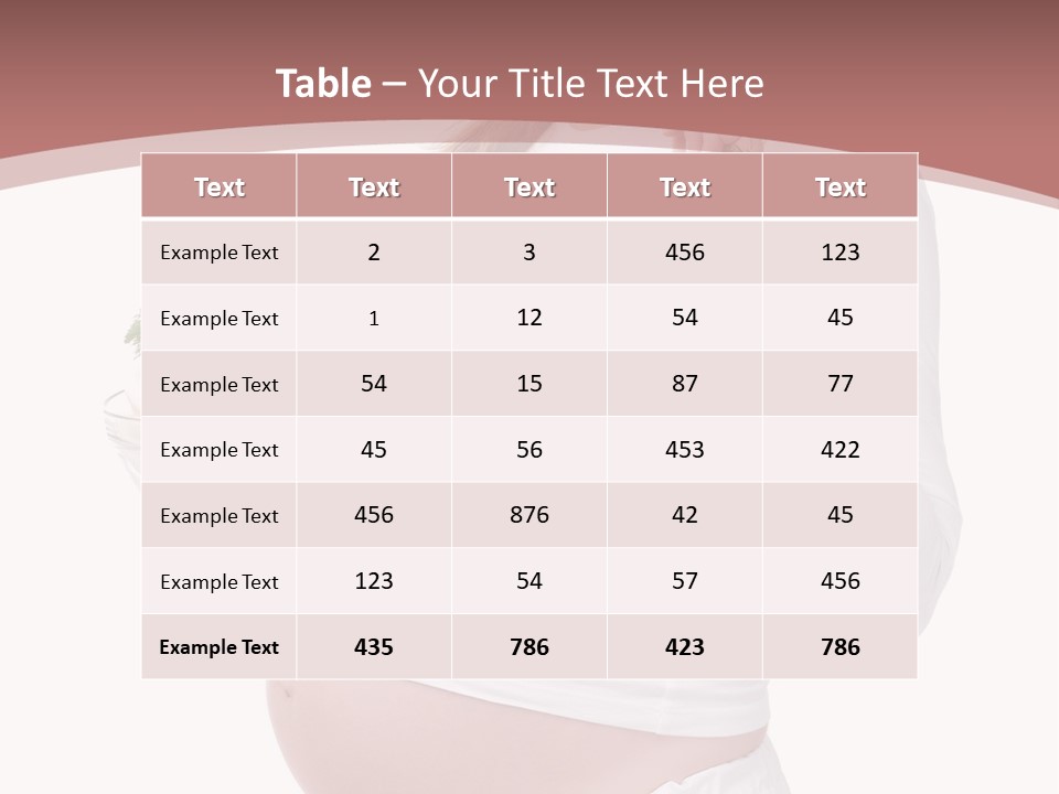 Maternity Pregnancy Female PowerPoint Template