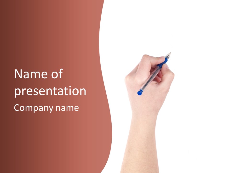 Empty Pencil Occupation PowerPoint Template