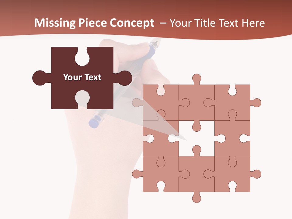 Empty Pencil Occupation PowerPoint Template