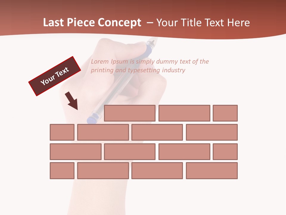 Empty Pencil Occupation PowerPoint Template