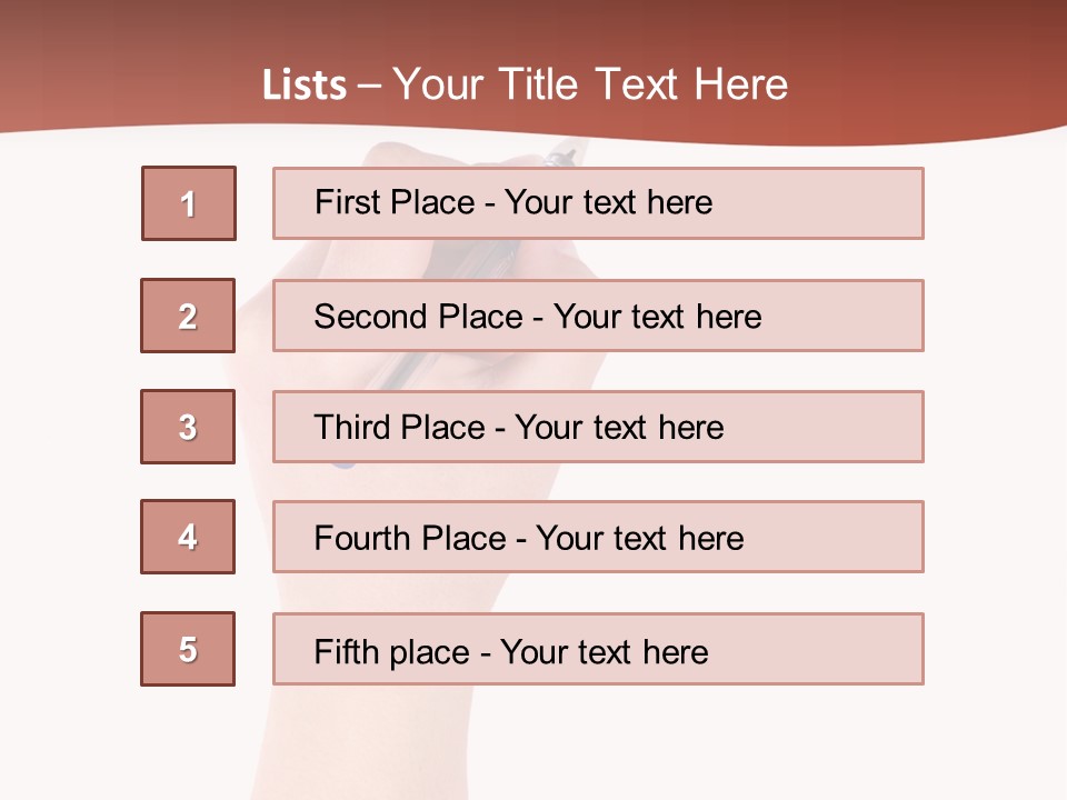 Empty Pencil Occupation PowerPoint Template
