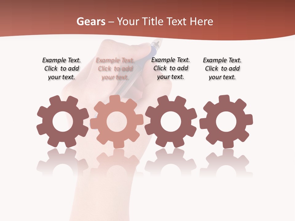 Empty Pencil Occupation PowerPoint Template