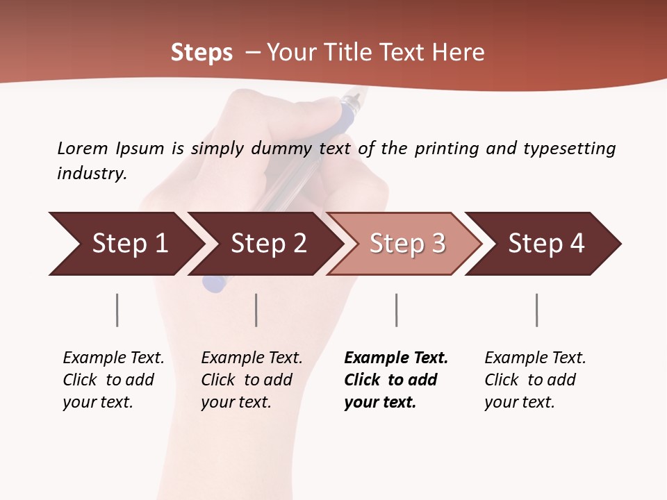 Empty Pencil Occupation PowerPoint Template
