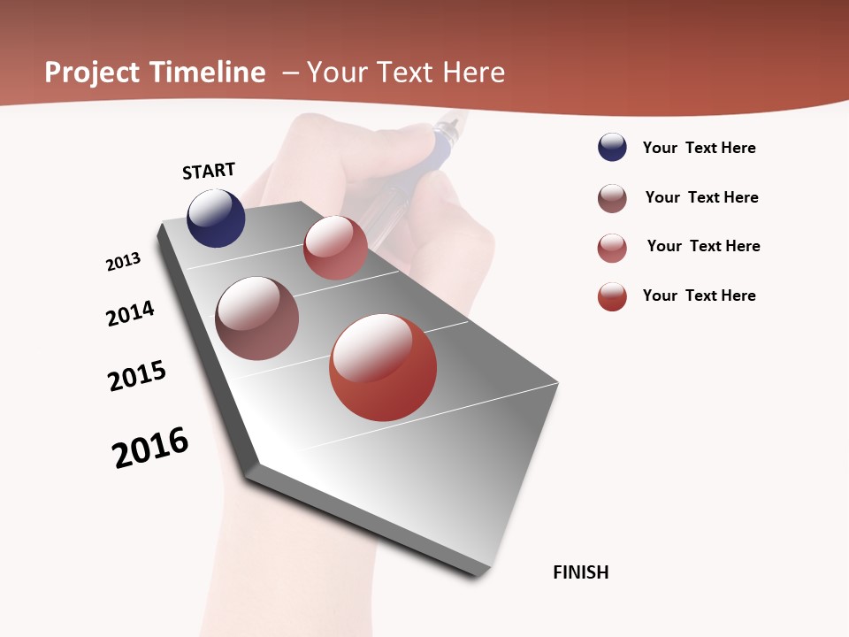Empty Pencil Occupation PowerPoint Template