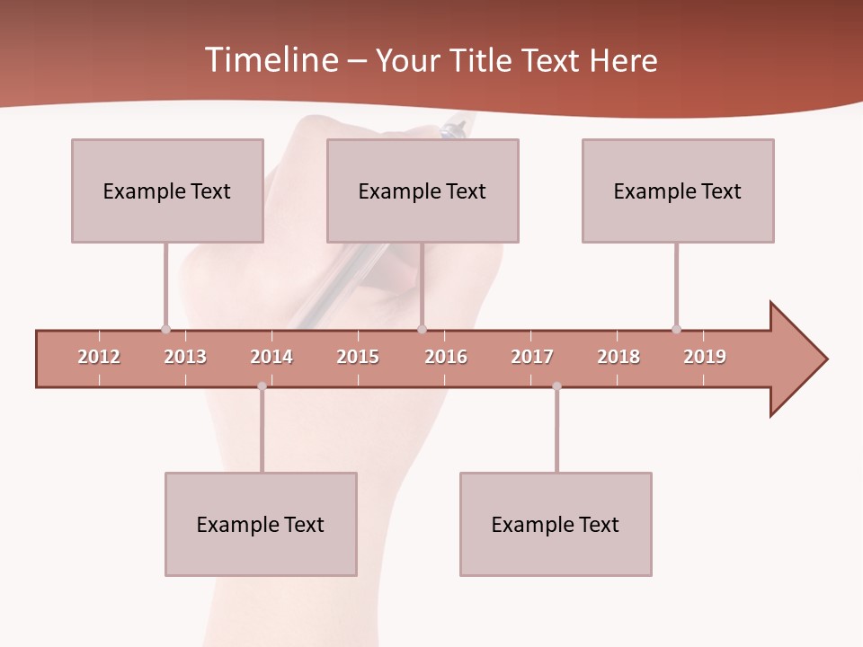 Empty Pencil Occupation PowerPoint Template