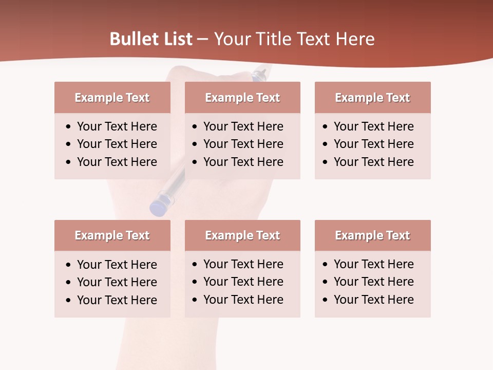 Empty Pencil Occupation PowerPoint Template