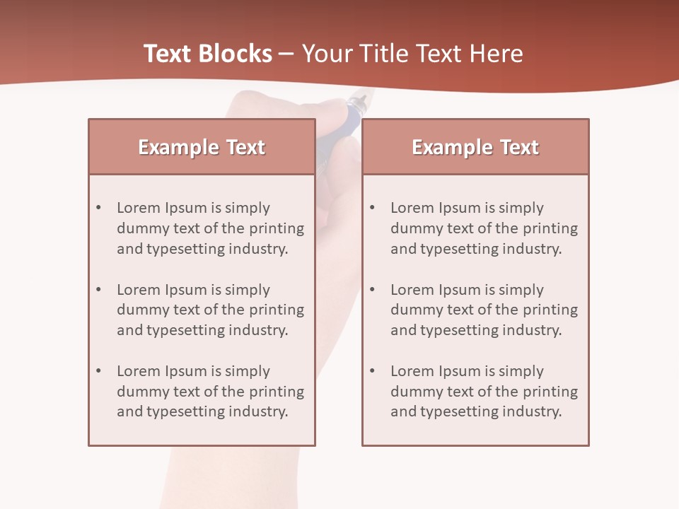 Empty Pencil Occupation PowerPoint Template