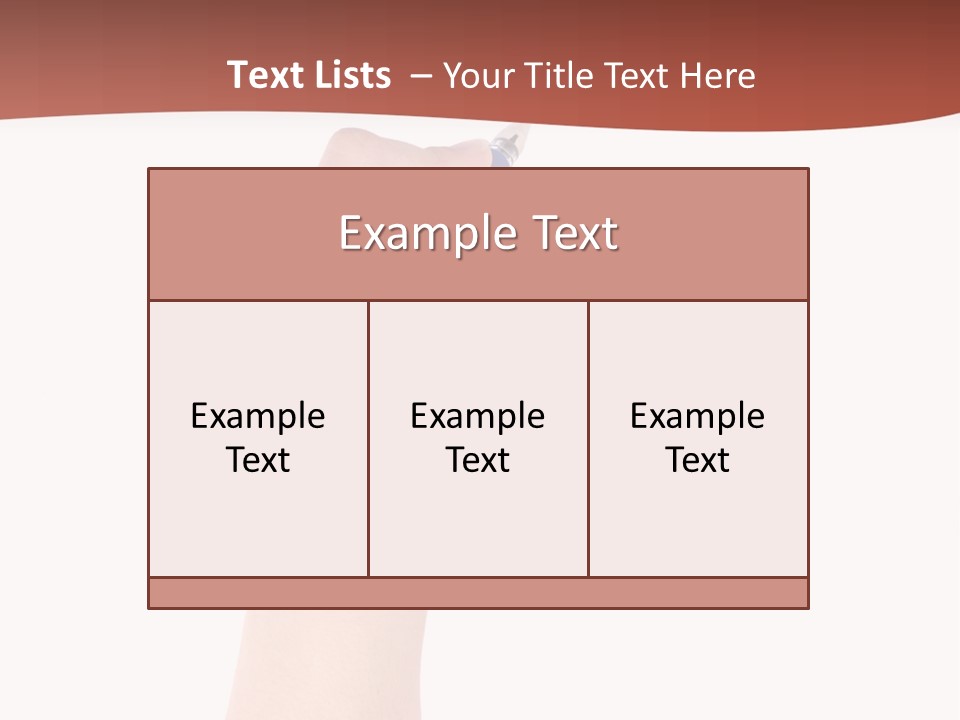 Empty Pencil Occupation PowerPoint Template