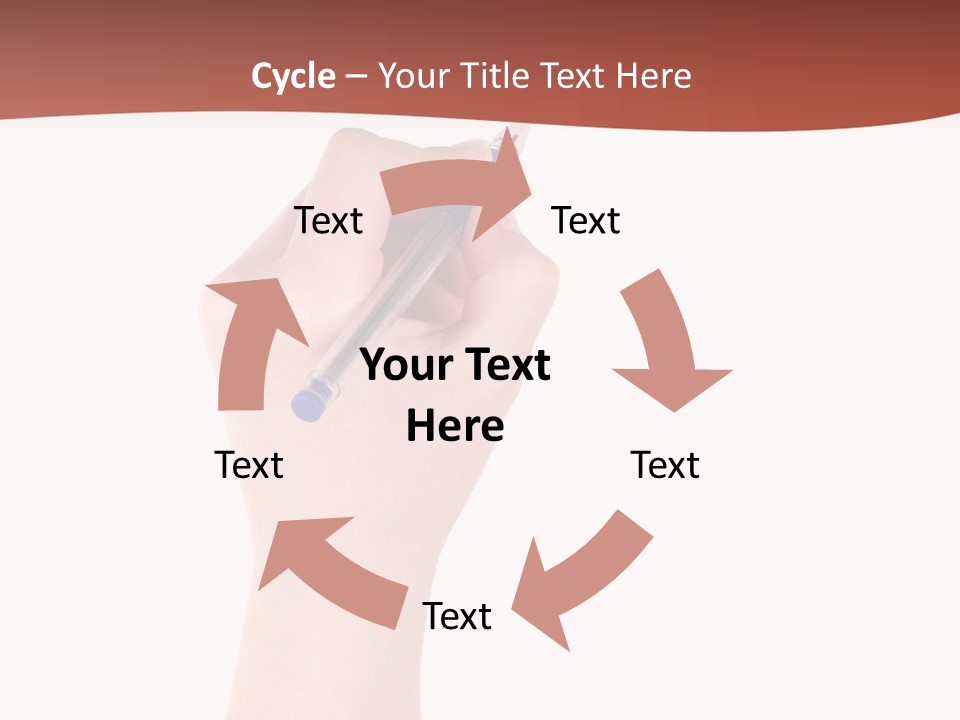 Empty Pencil Occupation PowerPoint Template