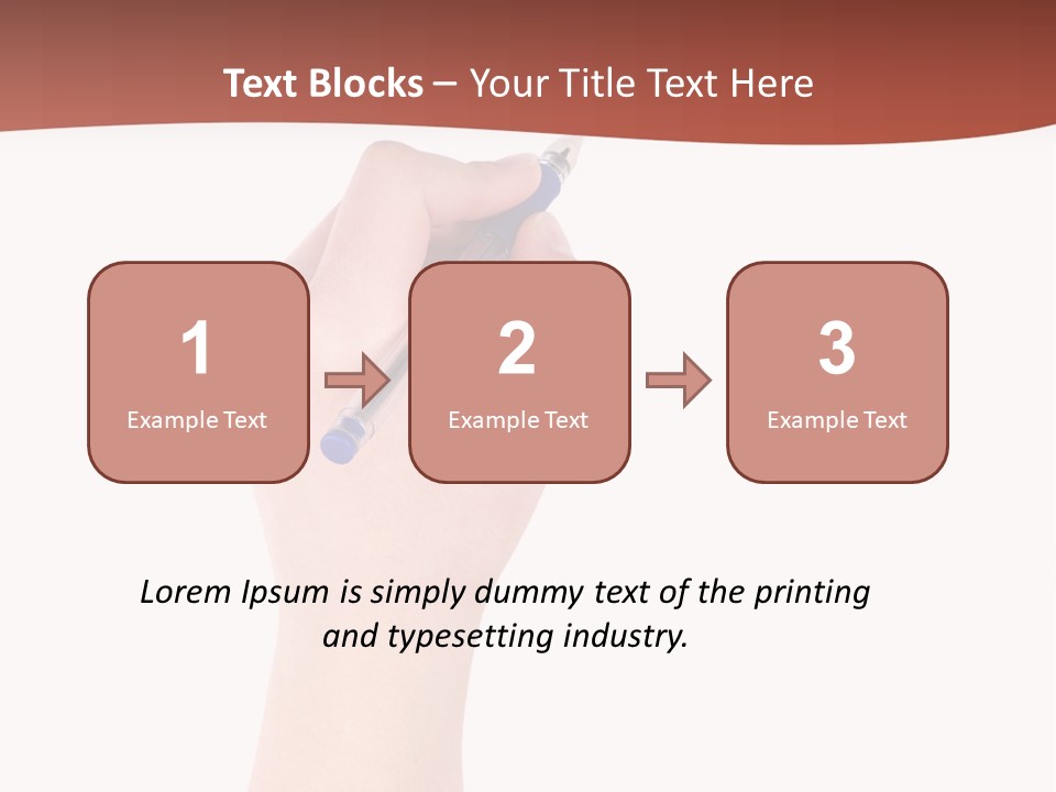Empty Pencil Occupation PowerPoint Template
