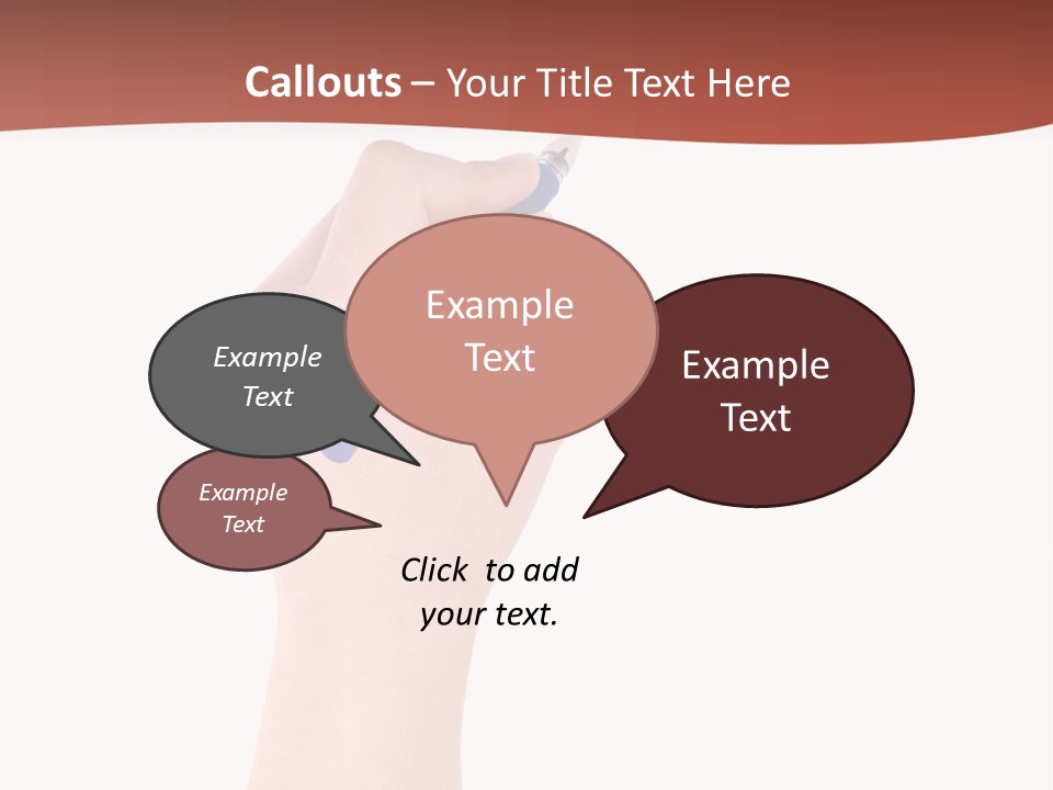Empty Pencil Occupation PowerPoint Template