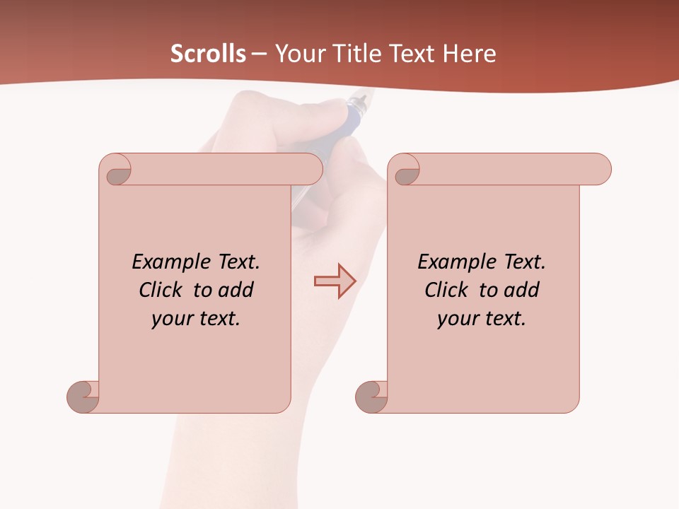 Empty Pencil Occupation PowerPoint Template