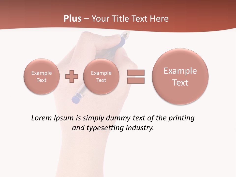 Empty Pencil Occupation PowerPoint Template