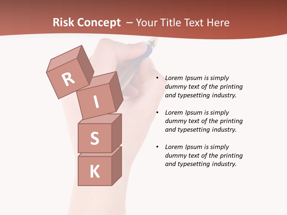 Empty Pencil Occupation PowerPoint Template