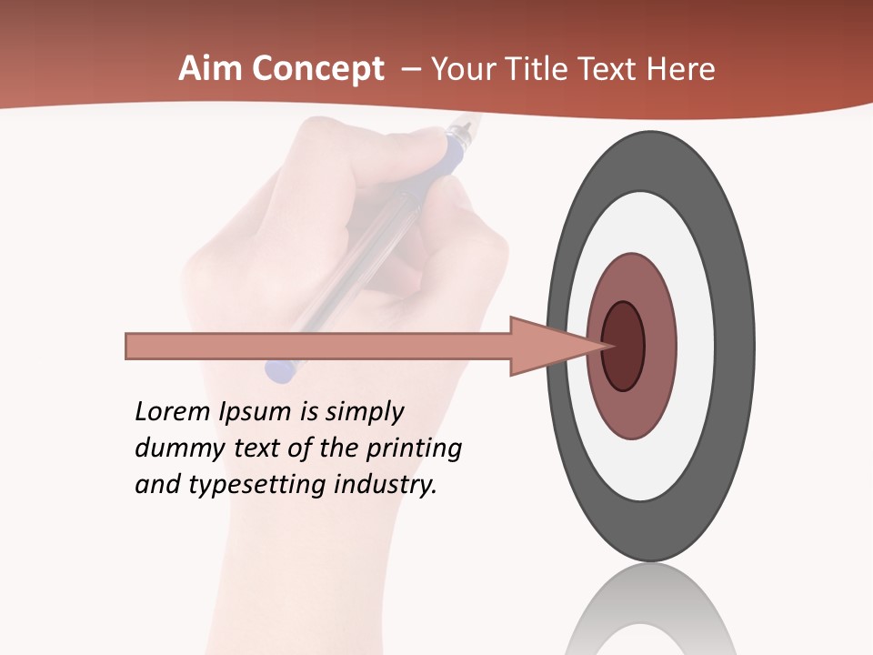 Empty Pencil Occupation PowerPoint Template
