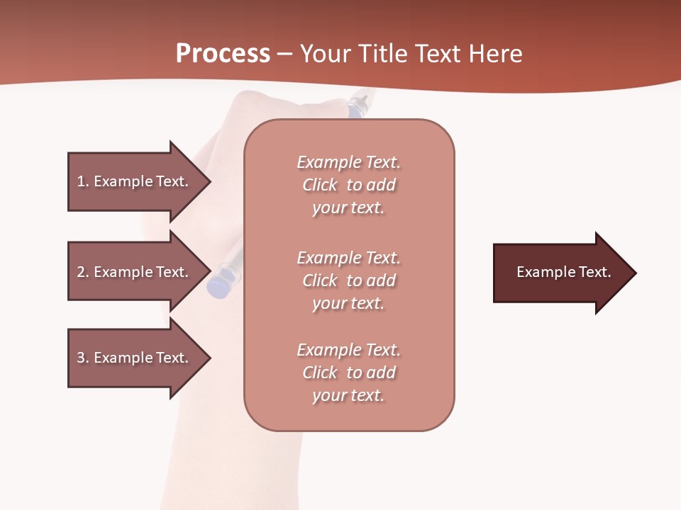 Empty Pencil Occupation PowerPoint Template