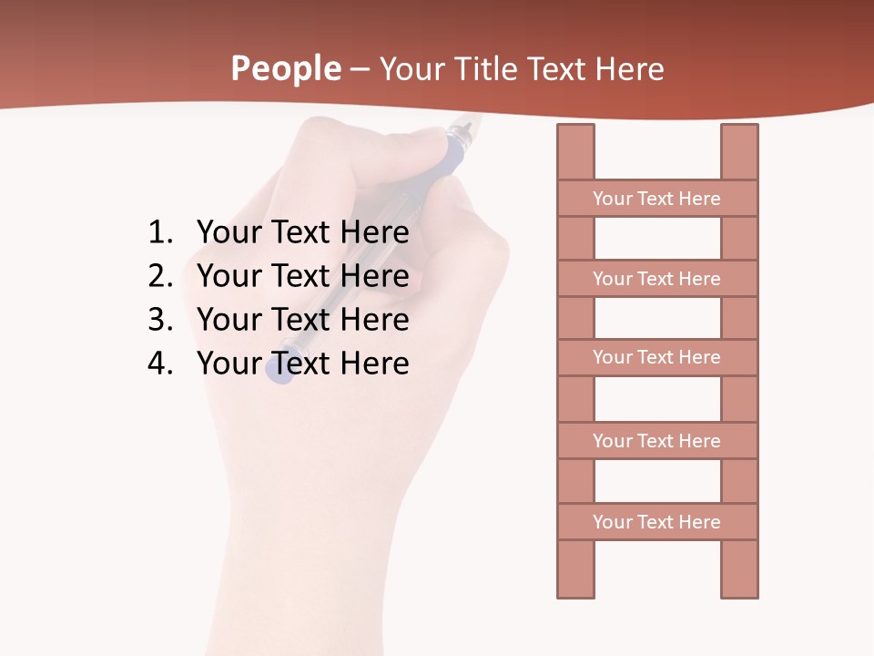 Empty Pencil Occupation PowerPoint Template