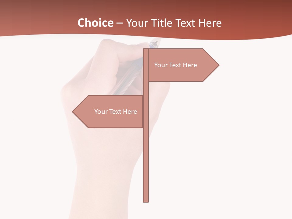Empty Pencil Occupation PowerPoint Template