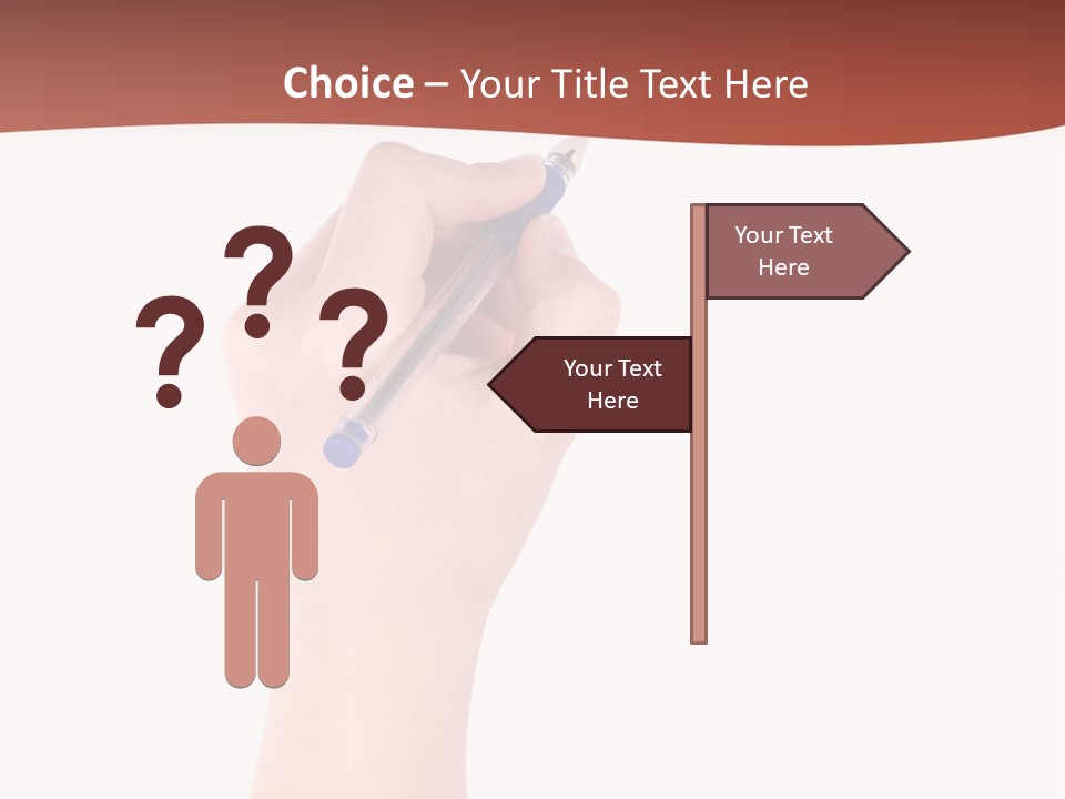 Empty Pencil Occupation PowerPoint Template