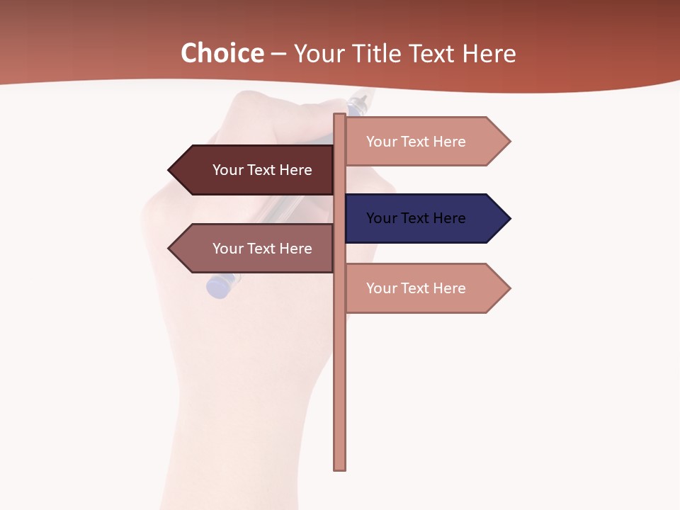 Empty Pencil Occupation PowerPoint Template