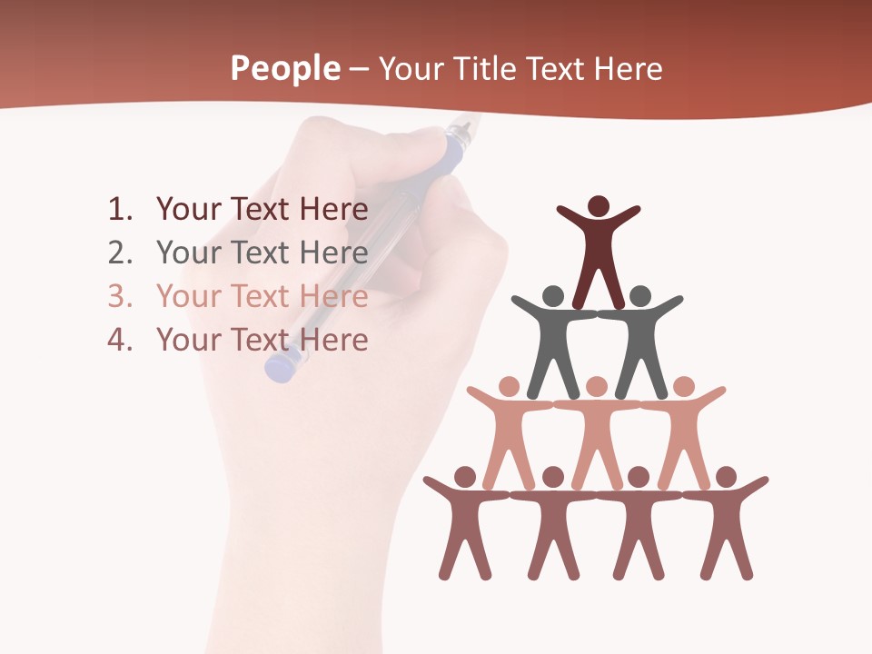 Empty Pencil Occupation PowerPoint Template