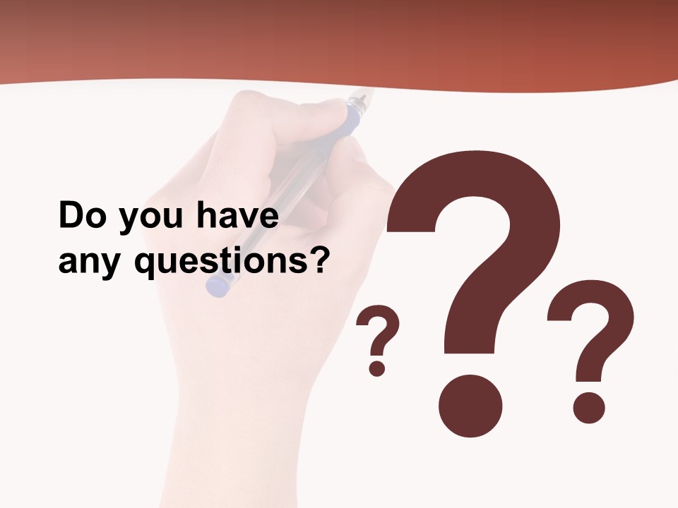 Empty Pencil Occupation PowerPoint Template