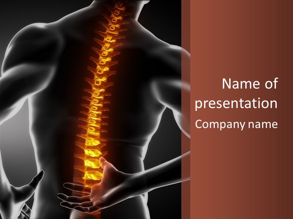 Biological Vertebra Neck PowerPoint Template