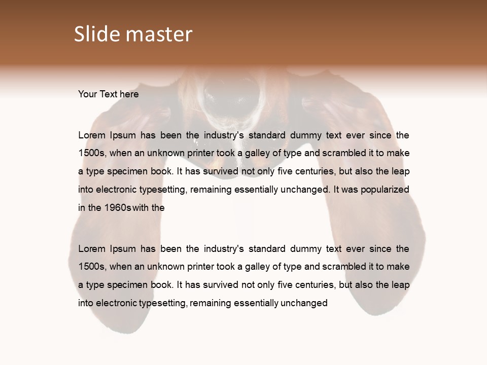 Mutt Pedigree Upside PowerPoint Template