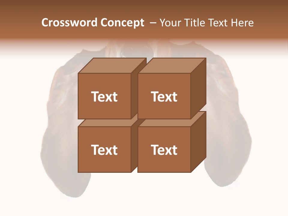 Mutt Pedigree Upside PowerPoint Template