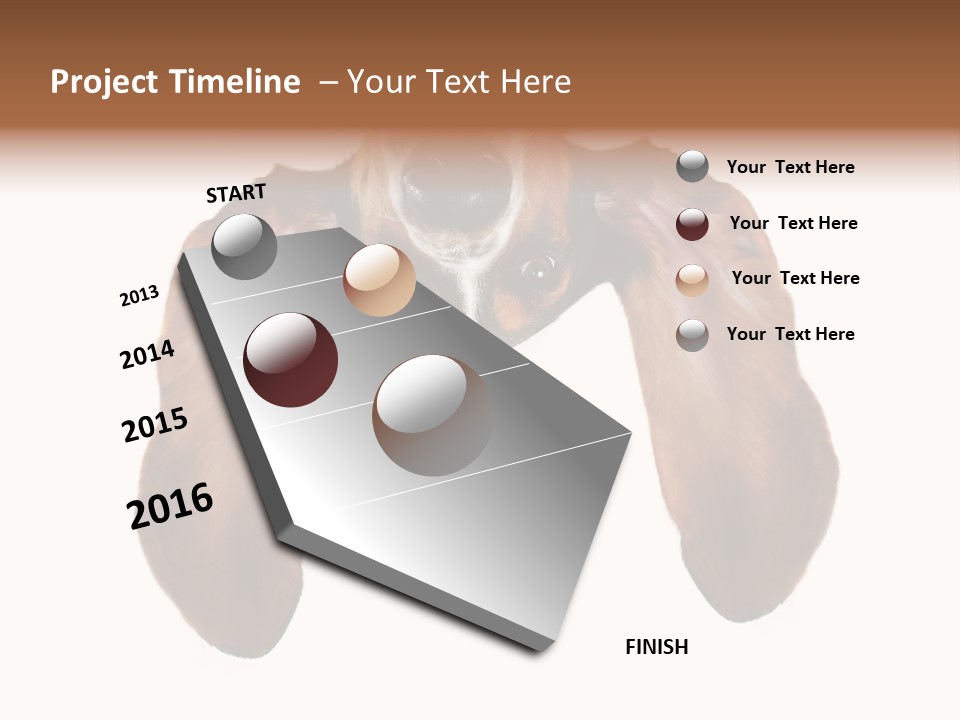 Mutt Pedigree Upside PowerPoint Template