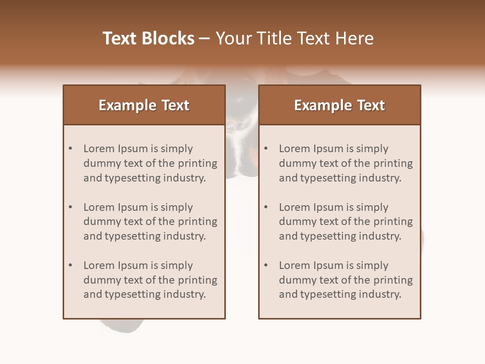 Mutt Pedigree Upside PowerPoint Template